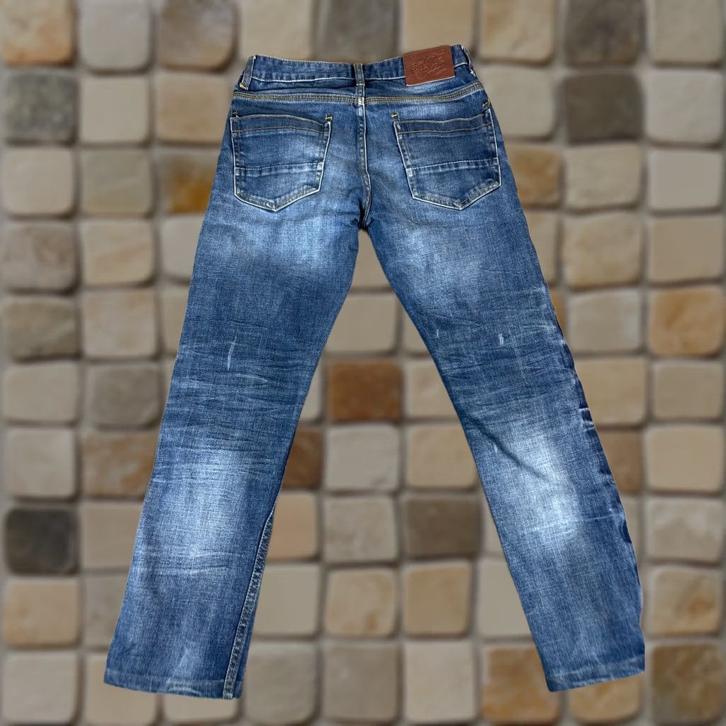 Vintage VINTAGE Supply & Industry Denim Slim Jeans Mens 28x26 Blue Button Fly Slim Skinny 5-Pocket Design Inseam 26 Size US 28 / EU 44 - 1 Thumbnail