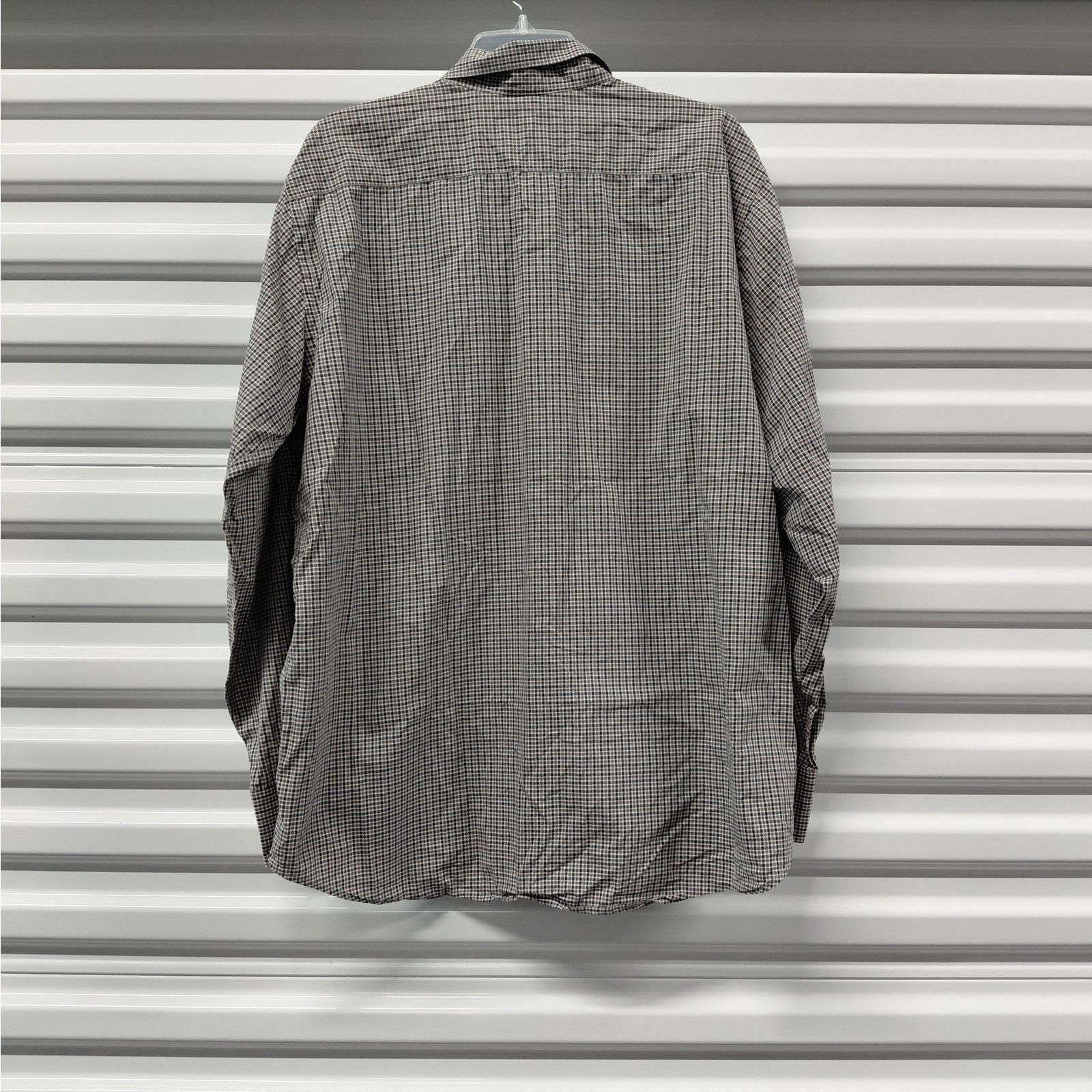 Canali Canali Mens Shirt XXL Check Print Button Front Long Sleeve Size US XXL / EU 58 / 5 - 2 Thumbnail