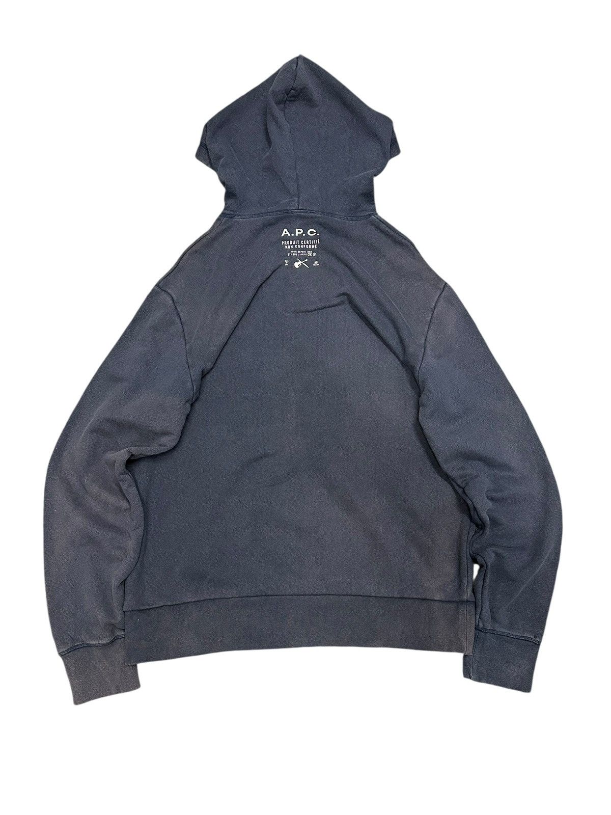 A.P.C. A.P.C Hoodie Spell Out Size US L / EU 52-54 / 3 - 3 Thumbnail