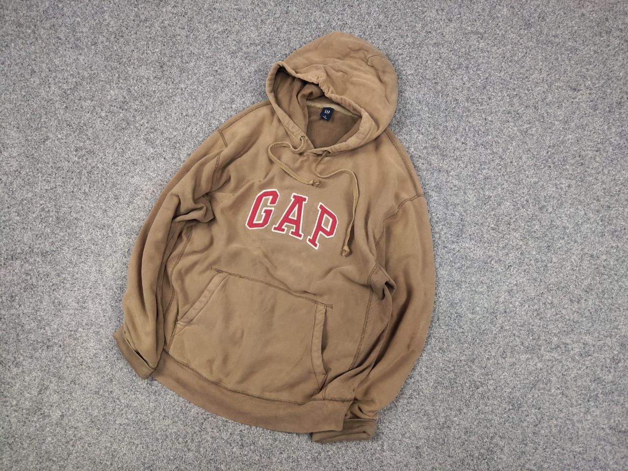 Gap Vintage 90's Gap Perfect Light Brown Faded USA Style Hoodie Size US M / EU 48-50 / 2 - 3 Thumbnail