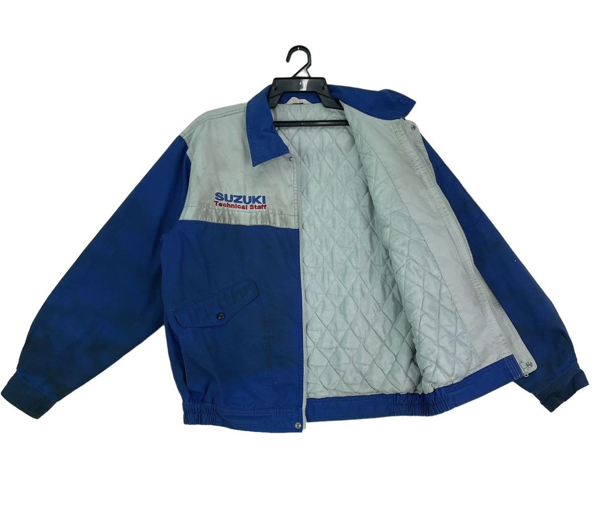 Vintage Vtg 90s SUZUKI technical staff racing workwear jacket Size US L / EU 52-54 / 3 - 2 Thumbnail
