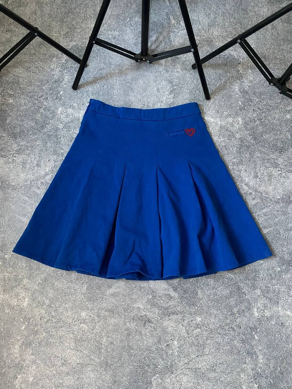 Moschino Mini skirt Love Moschino Blue Harts Size 27" / US 4 / IT 40 - 1 Thumbnail