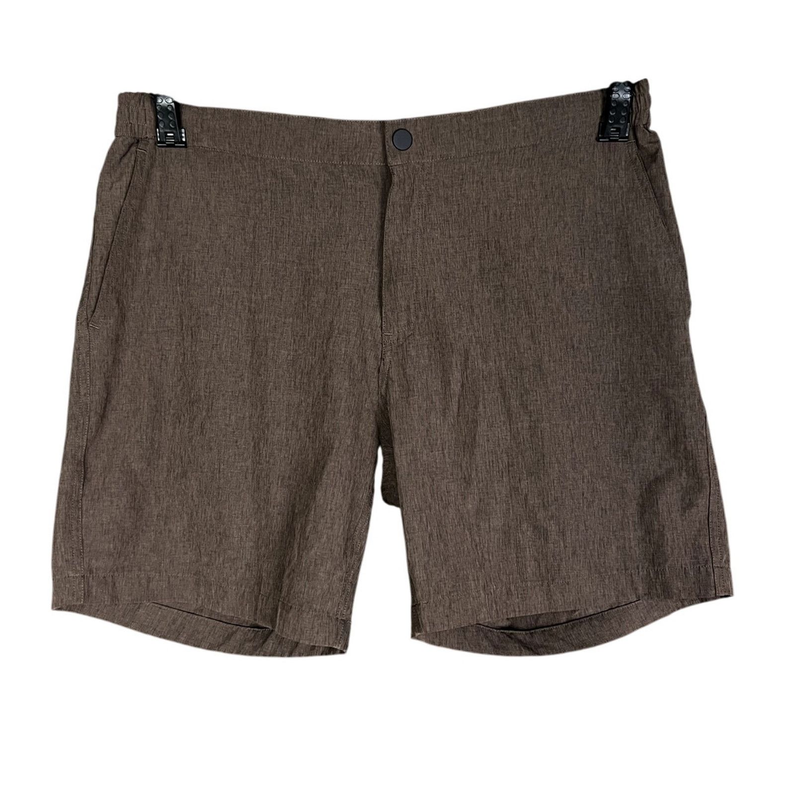 Other Thousand Miles Men Large Brown 7" Flat Front Athletic Shorts Size US 34 / EU 50 - 5 Thumbnail