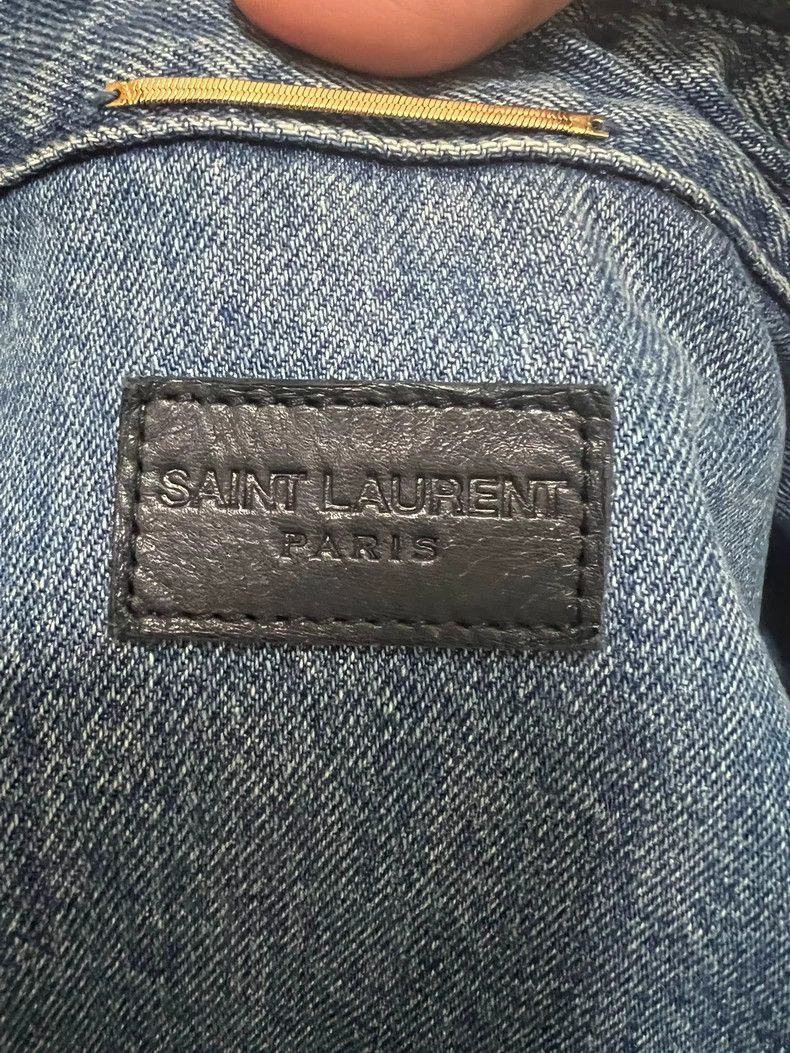 Saint Laurent Paris Saint Laurent Denim Jacket Size M-2505 Size US M / EU 48-50 / 2 - 3 Thumbnail
