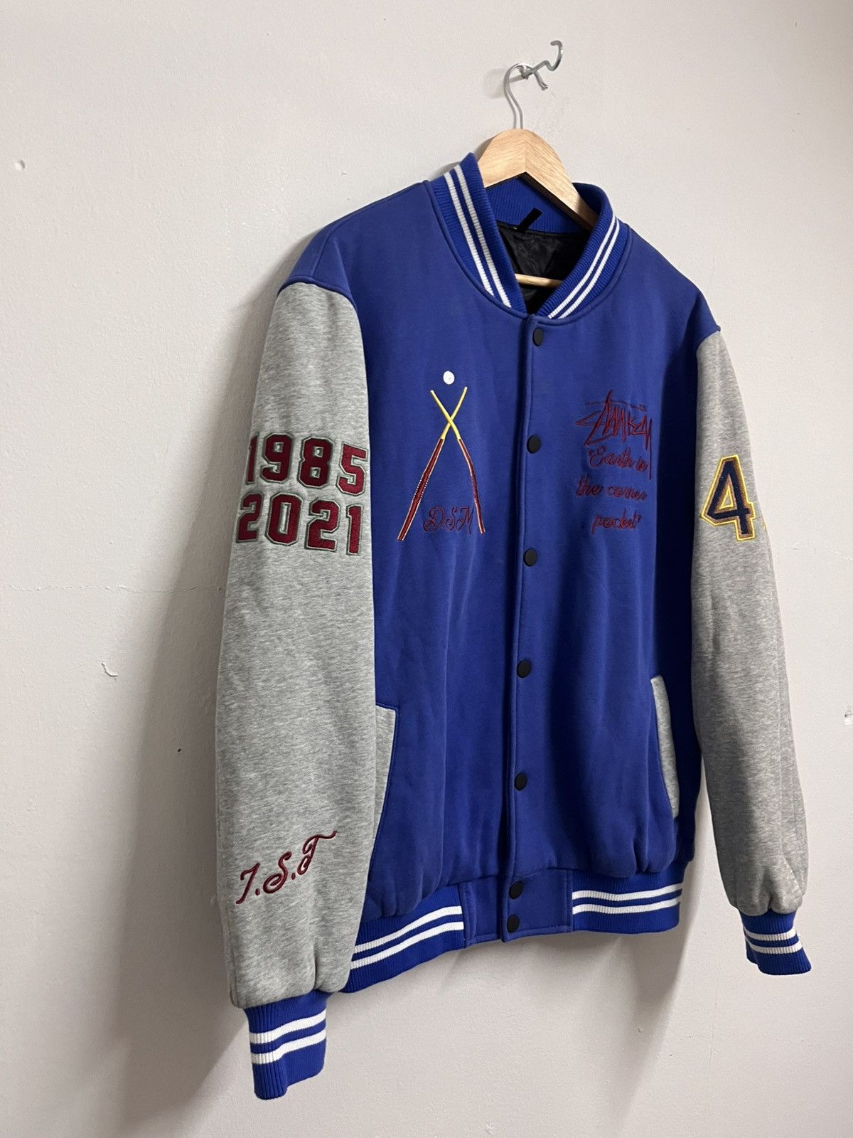 Japanese Brand stussy rip off japanese brand varsity jackets Size US L / EU 52-54 / 3 - 4 Thumbnail