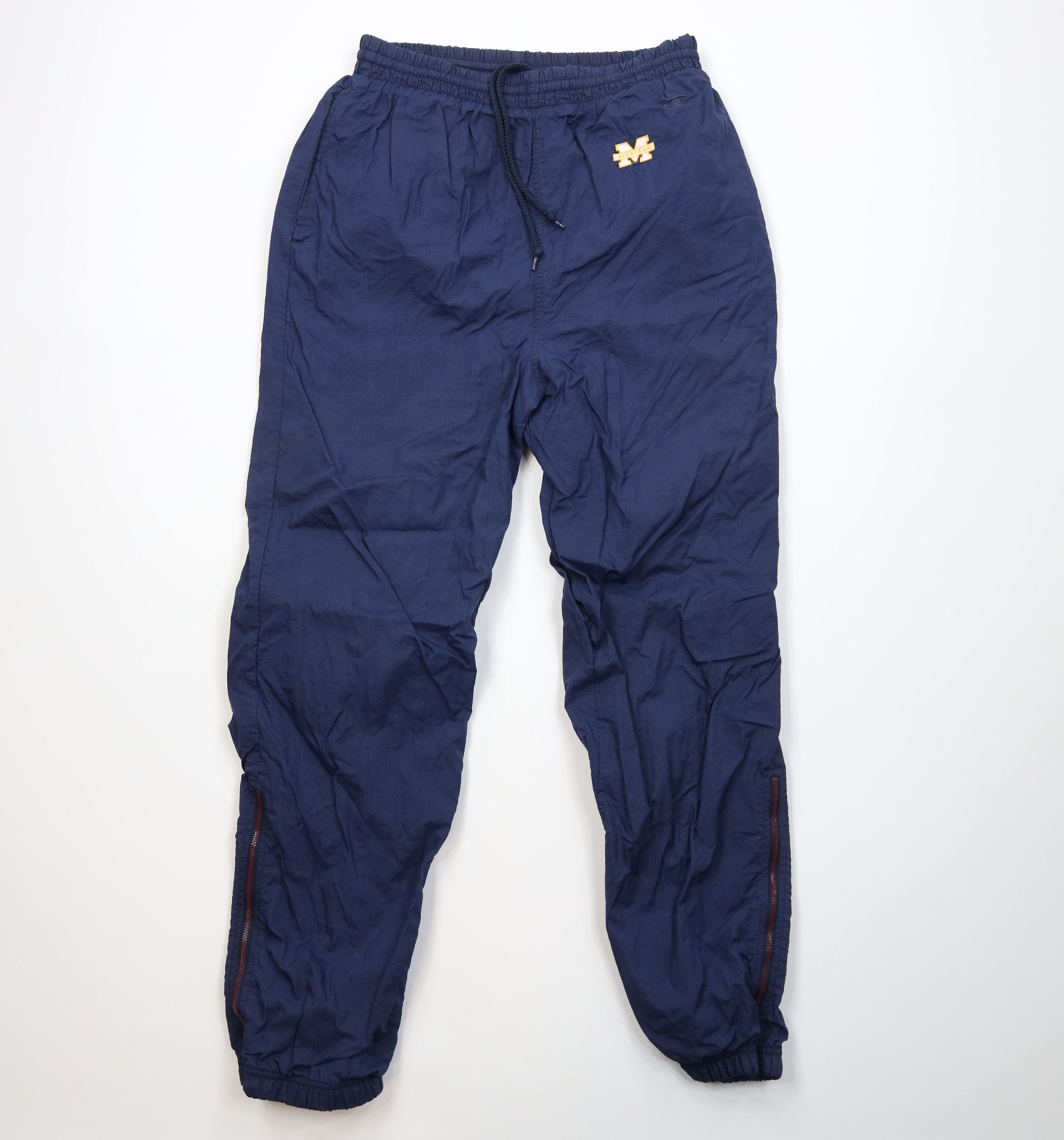 Champion Vintage 90s Champion University Michigan Windbreaker Pants Size US 34 / EU 50 - 1 Thumbnail