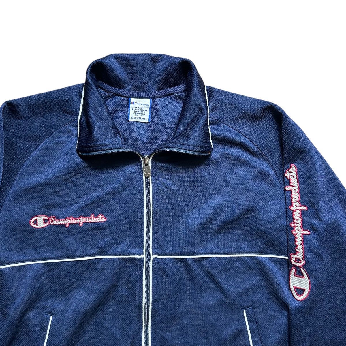 Champion Vintage Champion Big Logo Zipper Jacket Size US M / EU 48-50 / 2 - 2 Thumbnail
