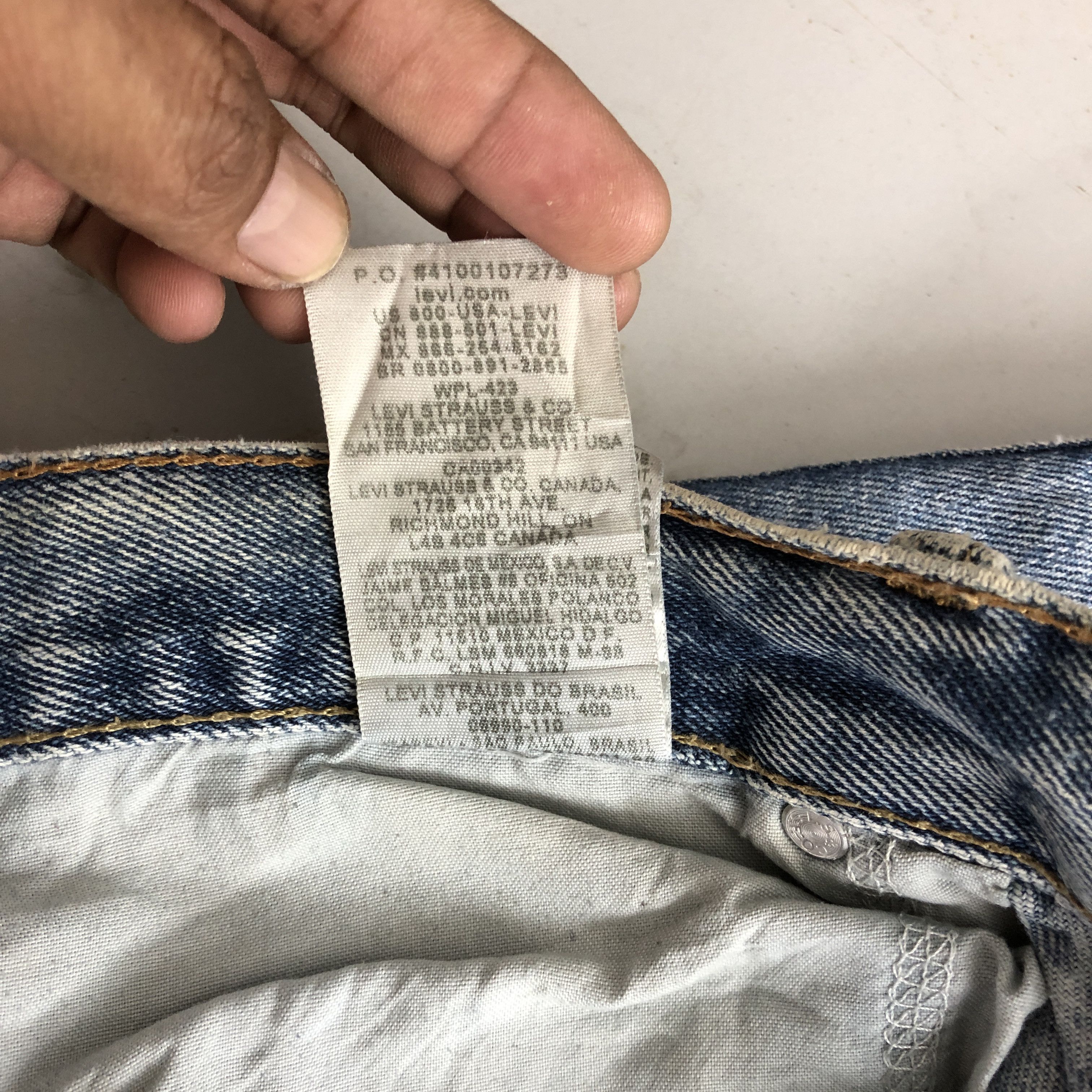 Levi's Vintage Levis 505 Jeans Dirty Levi's Mud Wash Faded Denim Size US 34 / EU 50 - 16 Thumbnail