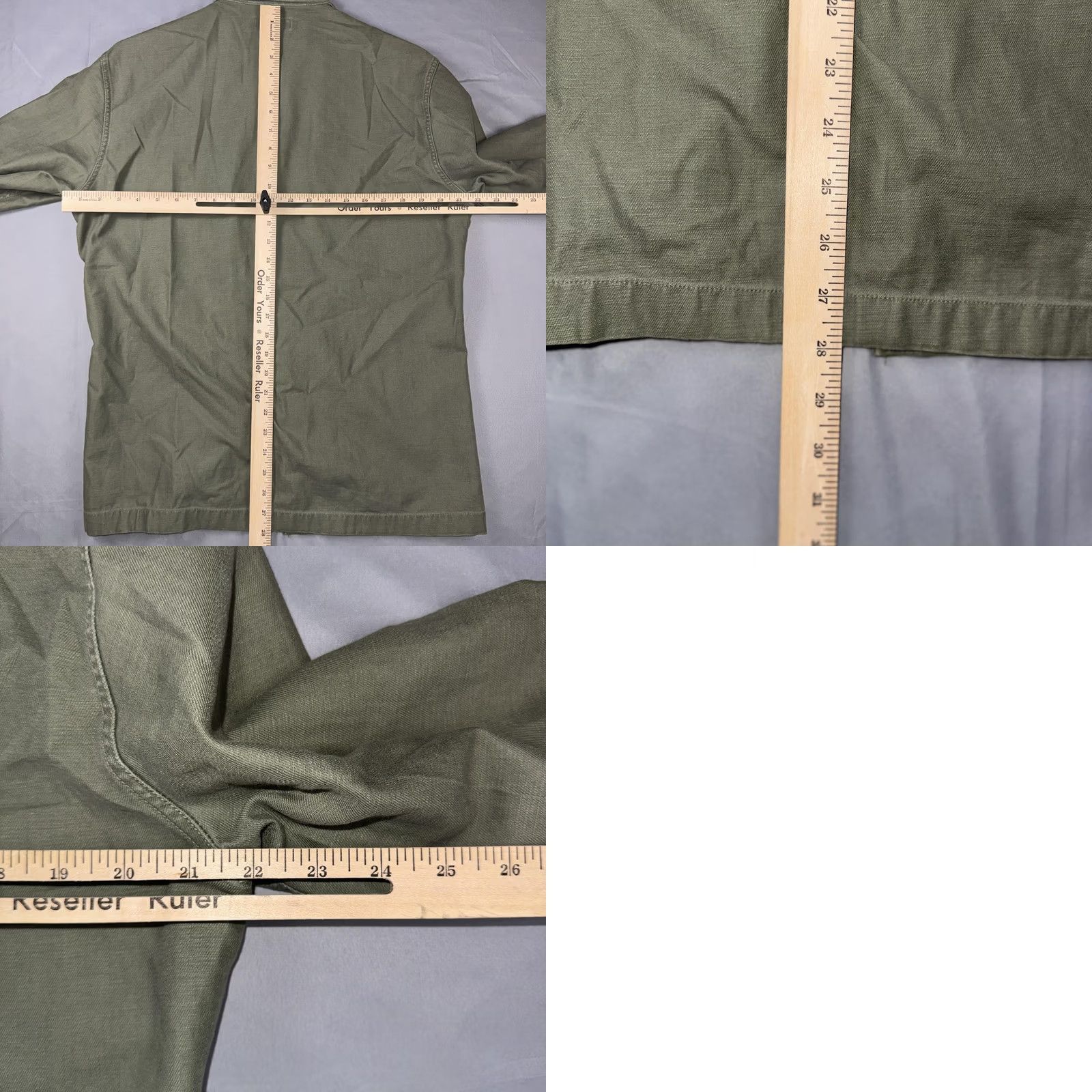 Wallace & Barnes Wallace & Barnes Green Twill Button Front Long Sleeve Shirt Mens Medium Workwear Size US M / EU 48-50 / 2 - 8 Thumbnail