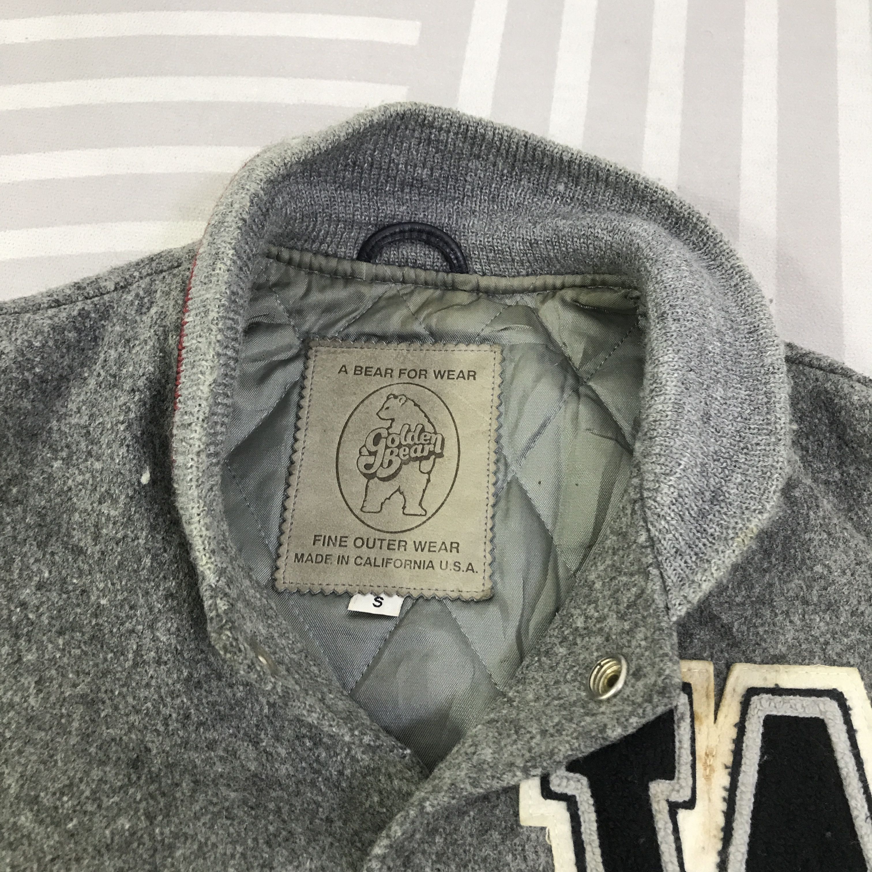 Golden Bear Vintage Golden Bear Snap button Varsity Jacket K124B5 Size US S / EU 44-46 / 1 - 5 Thumbnail