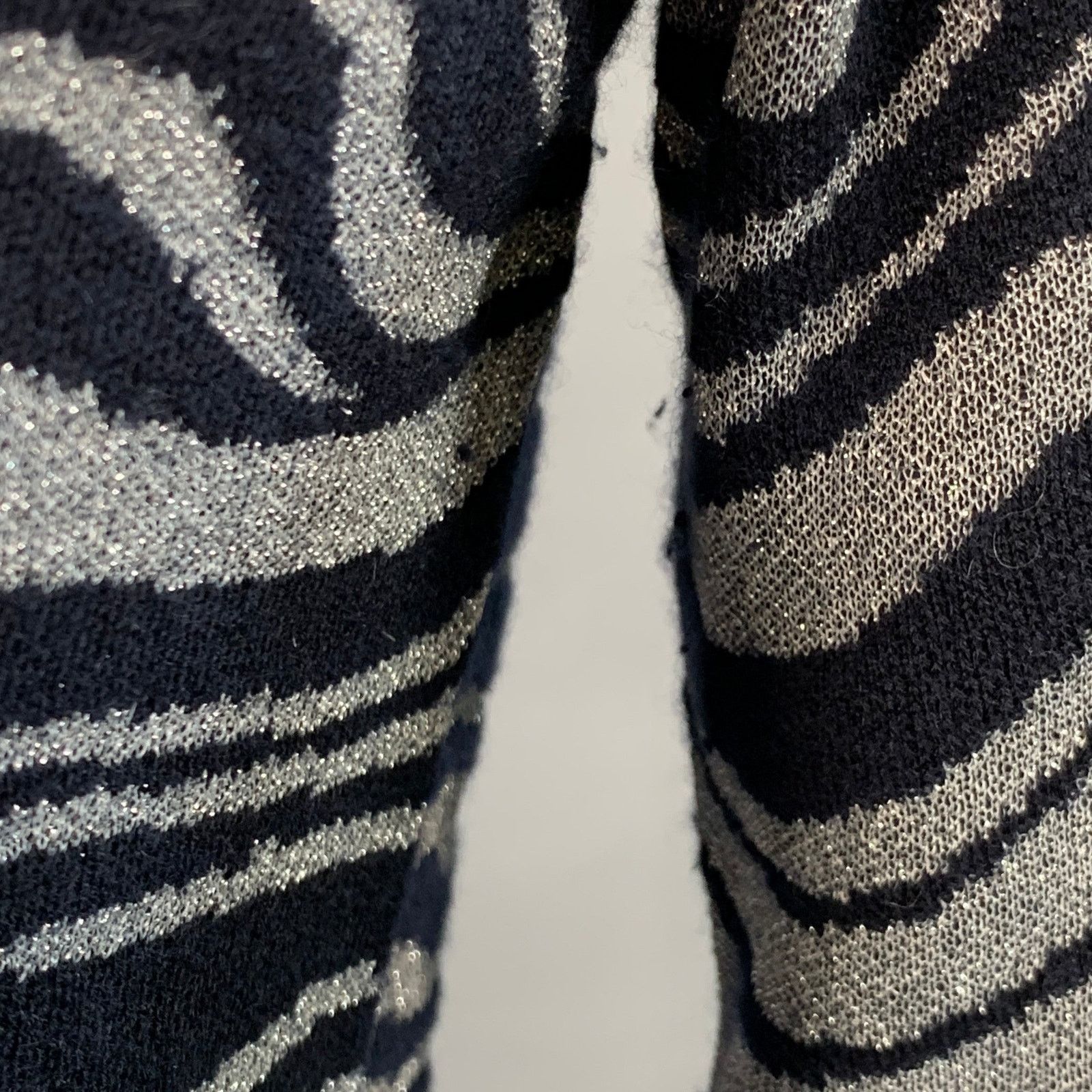 Sies Marjan Silver Navy Cashmere Blend Marbled Turtleneck Pullover Size US L / EU 52-54 / 3 - 6 Thumbnail