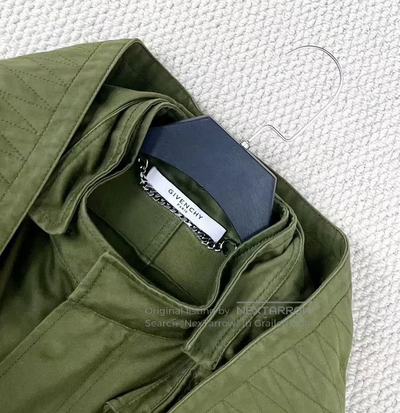 Givenchy Givenchy Military green windbreaker with hidden zipper and Size US S / EU 44-46 / 1 - 3 Thumbnail