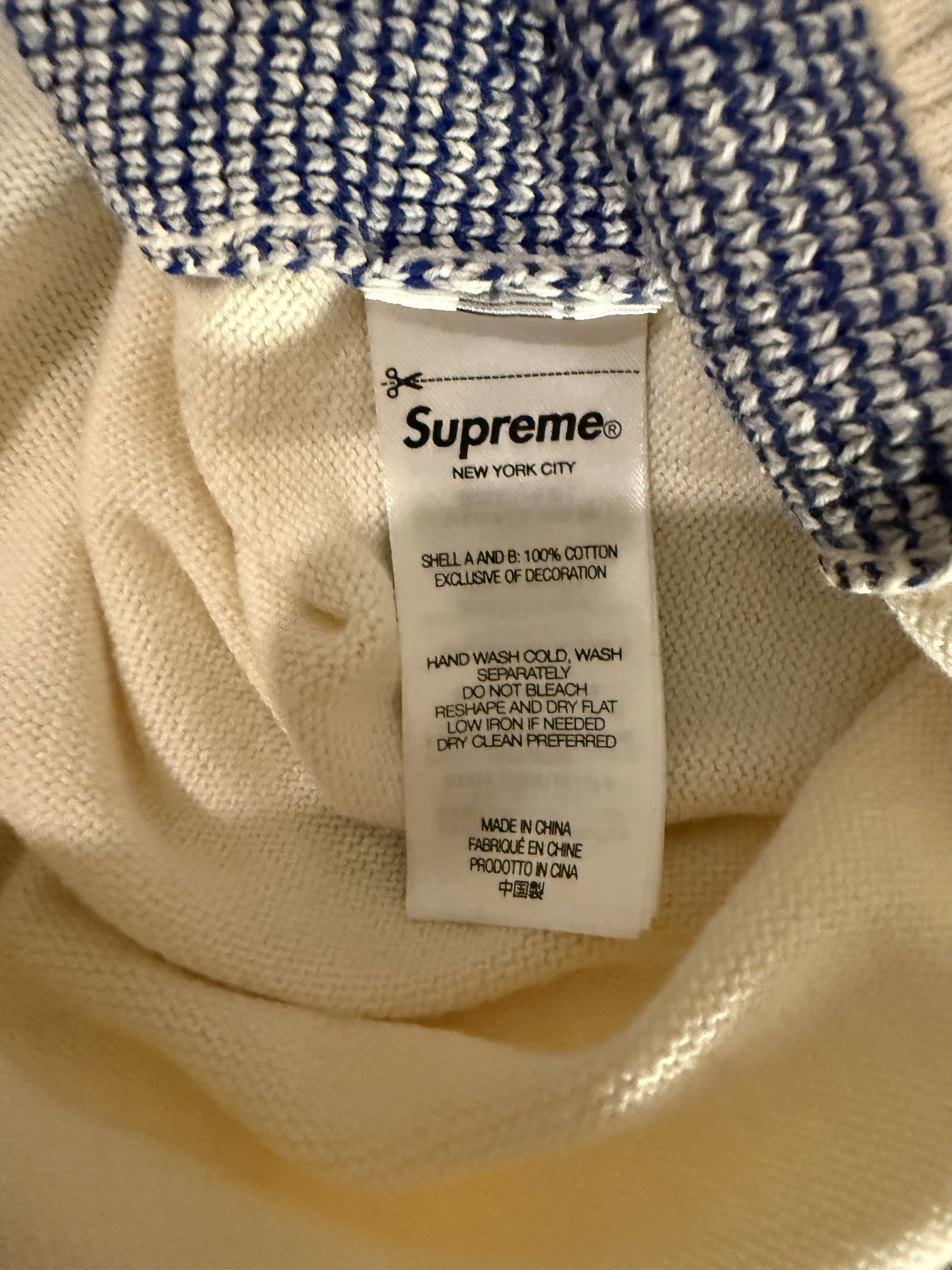 Supreme Plaid Knit S/S Polo Size US L / EU 52-54 / 3 - 4 Thumbnail