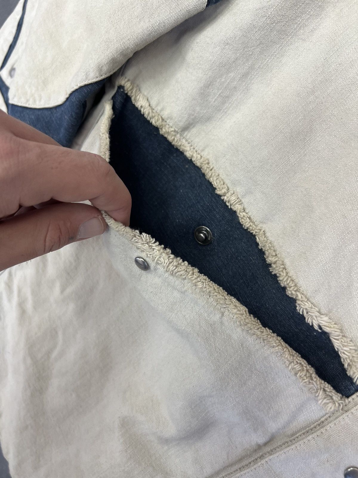 Emporio Armani Archive 2 sides Armani Jeans Vintage Hemp Denim Jacket Size US L / EU 52-54 / 3 - 9 Thumbnail