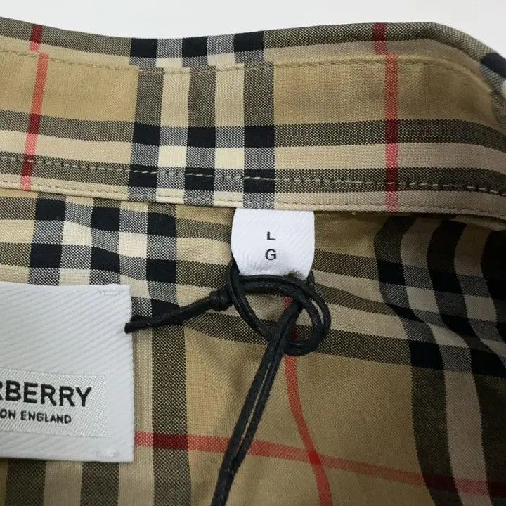 Burberry Burberry Burberry Beige Plaid Long Sleeve Shirt-2507 Size US L / EU 52-54 / 3 - 3 Thumbnail