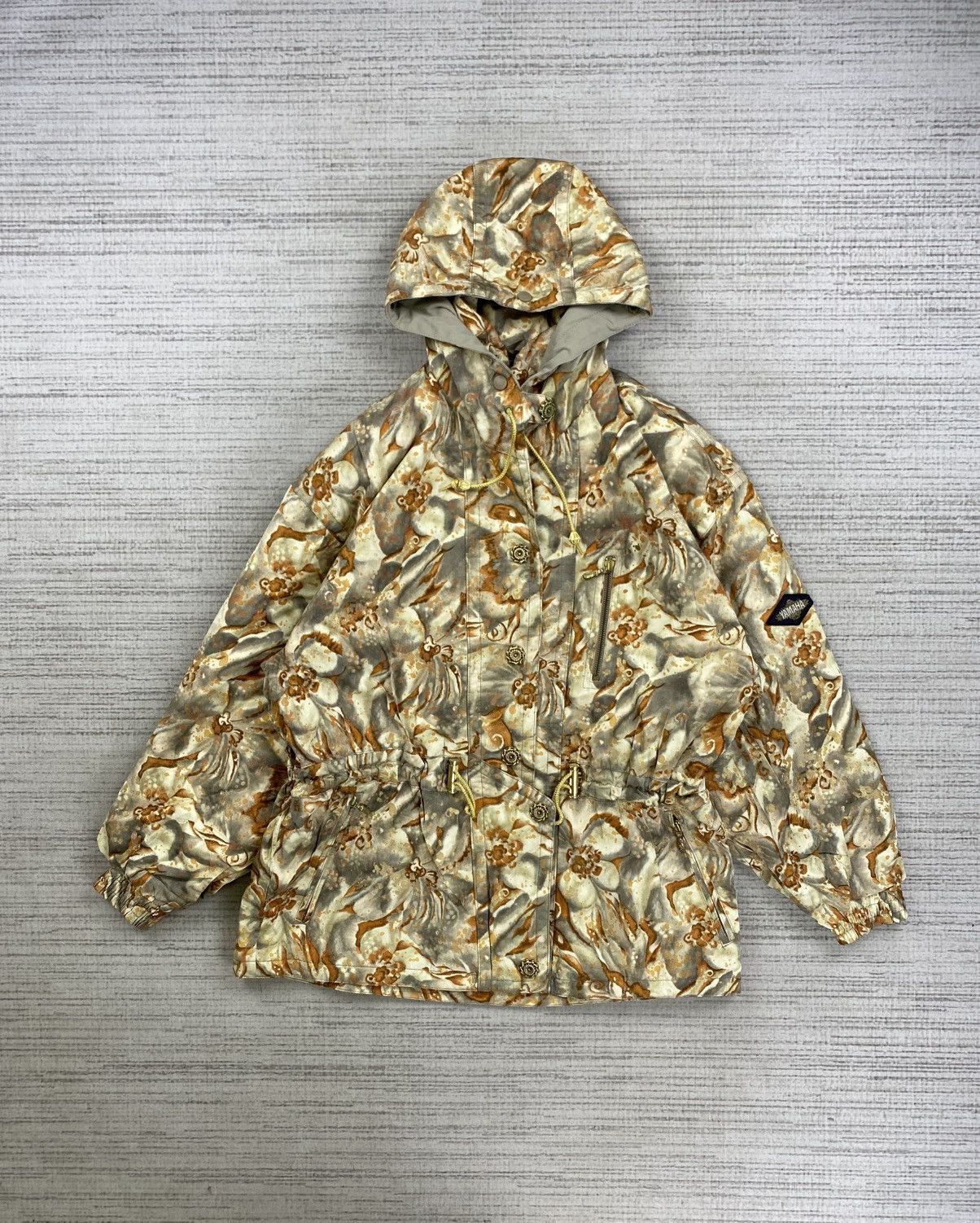 Vintage × Yamaha Vintage 90s Yamaha Full Printed Ski Zipper Hodie Jacket Size L / US 10 / IT 46 - 1 Thumbnail