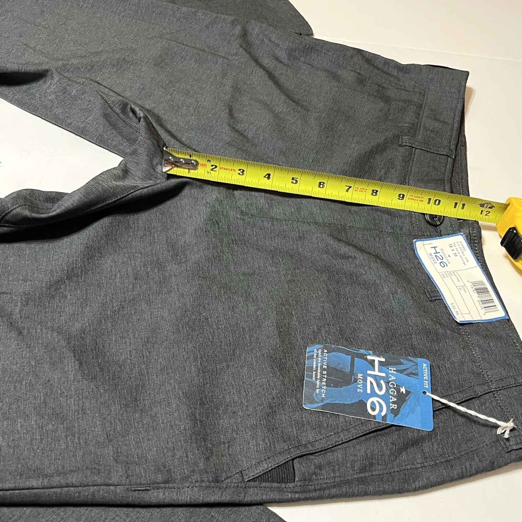 Haggar Haggar H26 Move Active Fit Active Stretch Pants Mens 38x30 Gray NWT Size US 38 / EU 54 - 4 Thumbnail