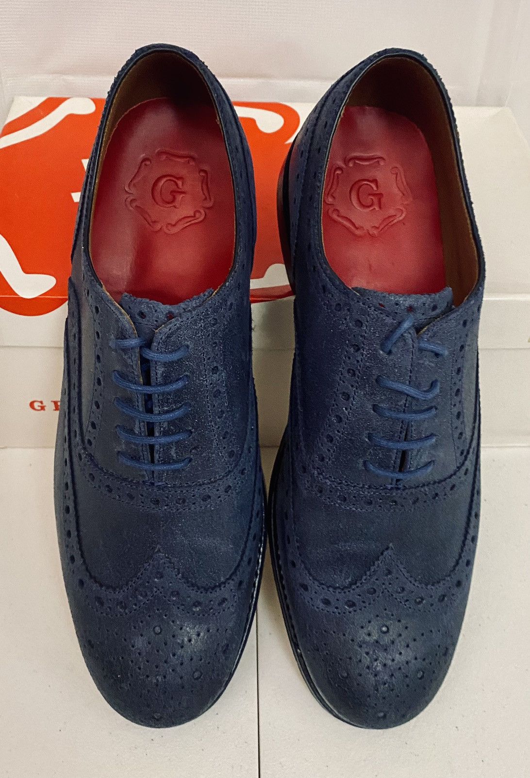 Grenson GRENSON 5033 Stanley Blue Raw Leather Brogue 11.5 New Size US 11.5 / EU 44-45 - 5 Thumbnail