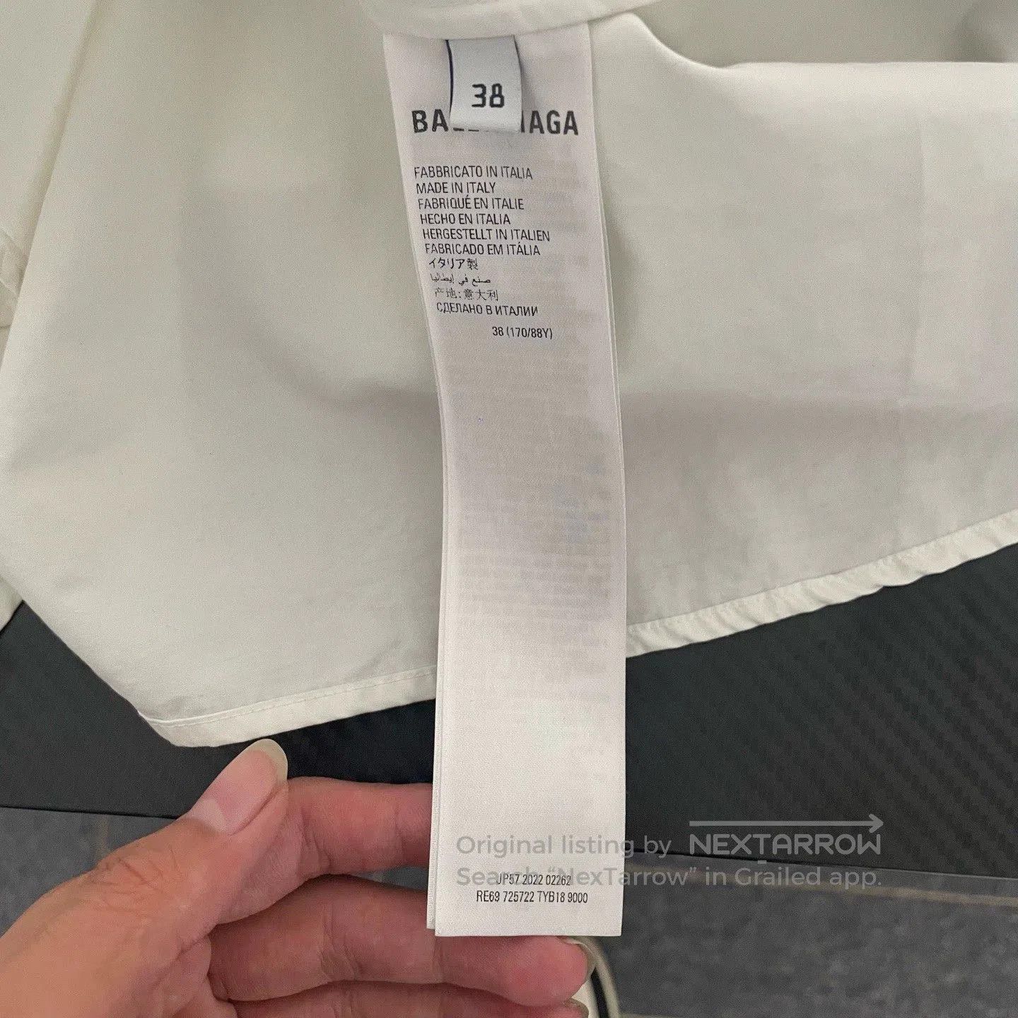 Balenciaga Balenciaga White Ink Letter Shirt. Size US S / EU 44-46 / 1 - 4 Thumbnail