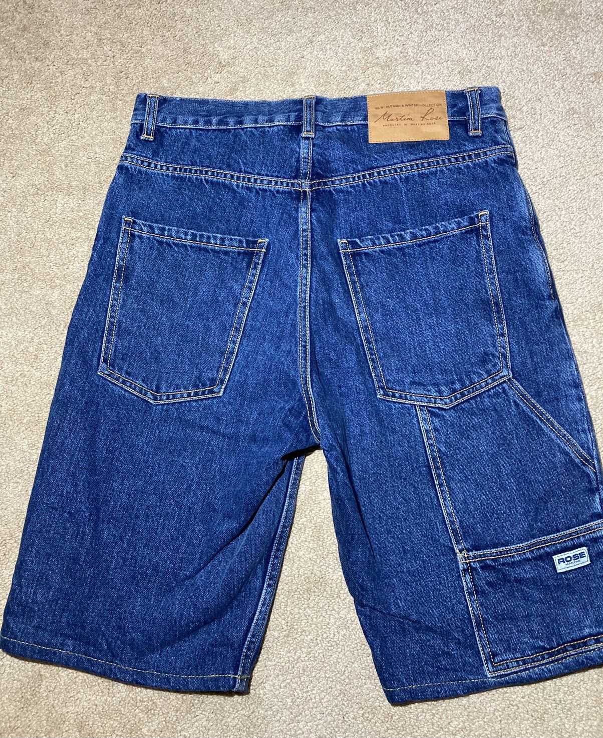 Martine Rose SS18 Martine Rose Denim Shorts Boss Painter Work Jeans 2018 Size US 30 / EU 46 - 4 Thumbnail