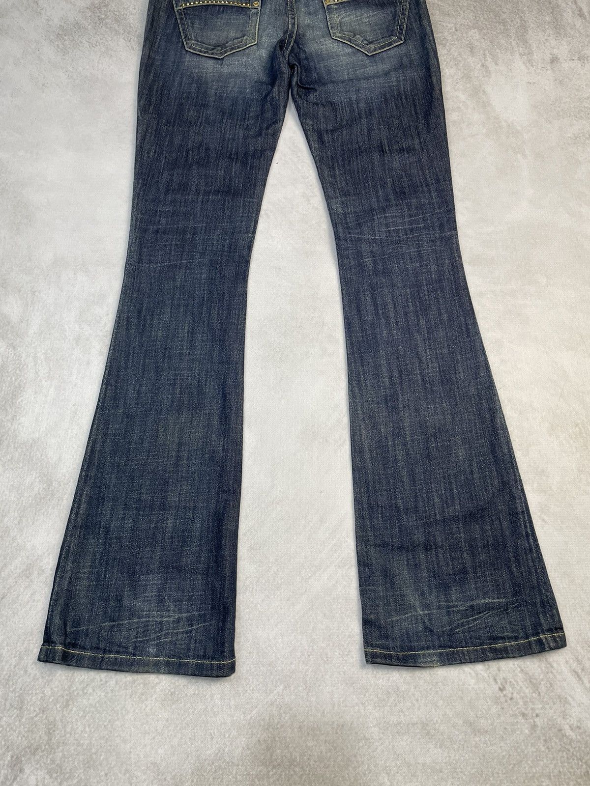 Robins Jeans Y2k Robin's Jean Low Rise Flare Boot Cut Denim Size 28" / US 6 / IT 42 - 3 Thumbnail