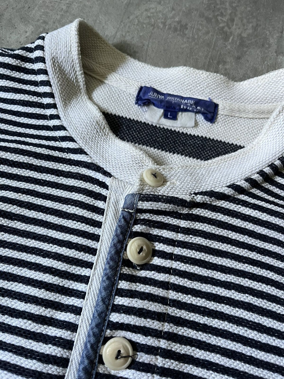 Comme des Garcons Comme des Garcons Junya Watanabe striped sweatshirt rare Size US L / EU 52-54 / 3 - 11 Thumbnail