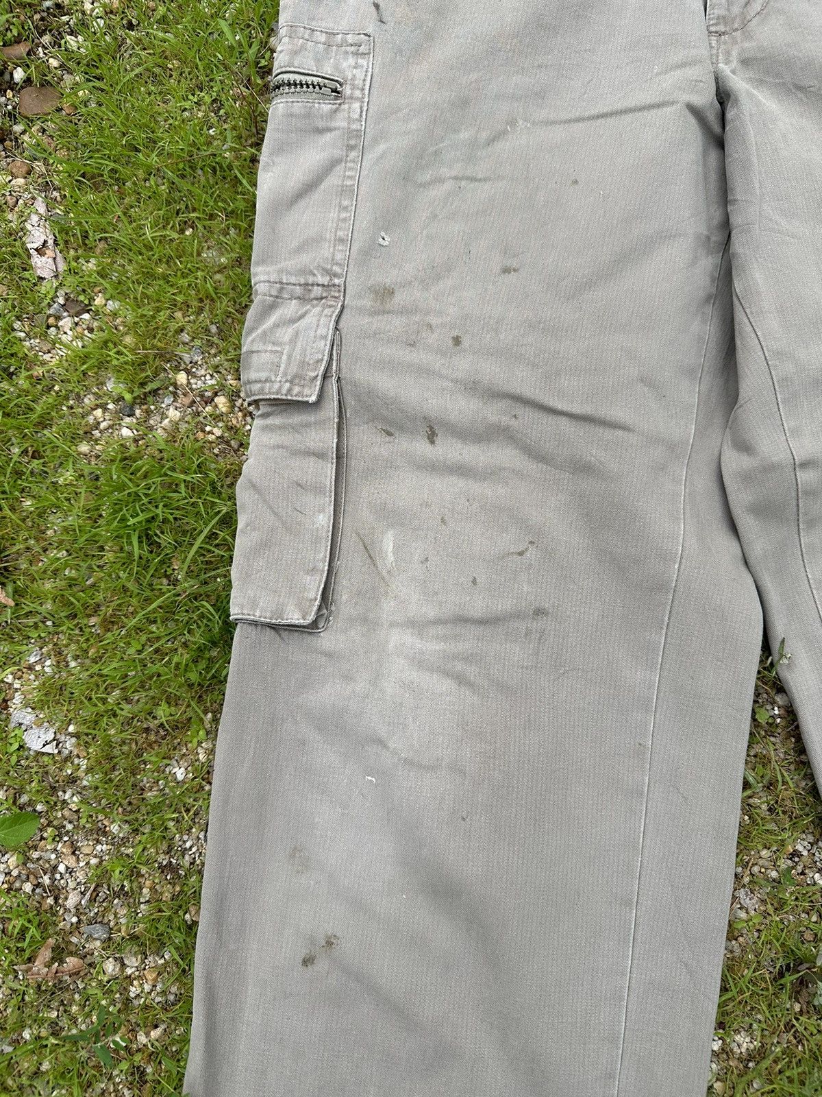 5351 POUR LES HOMMES BAGGY POLO CLUB TROUSERS RIPSTOP MULTIPOCKET DIRTY PANTS Size US 33 - 3 Thumbnail