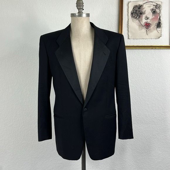 Giorgio Armani Mani by Griorgio Armani Tuxedo Dinner Jacket Coat Blazer Sa Size 42R - 1 Thumbnail