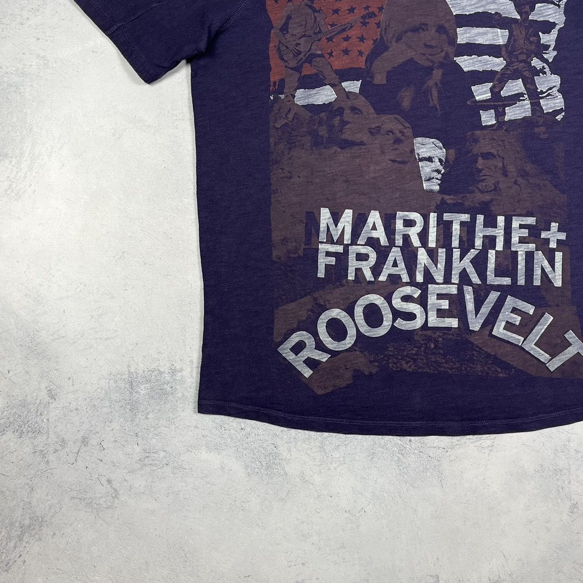 Marithe + Francois Girbaud Archive MFG x Franklin Roosevelt big logo T Shirt 00’s Size US M / EU 48-50 / 2 - 5 Thumbnail