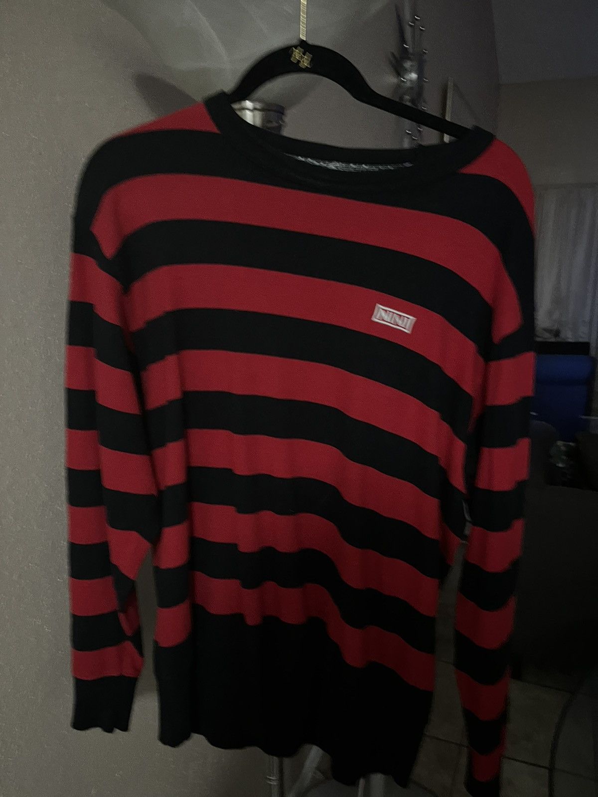 image of Number N Ine N(N) Long Sleeve in Red, Men's (Size Medium)
