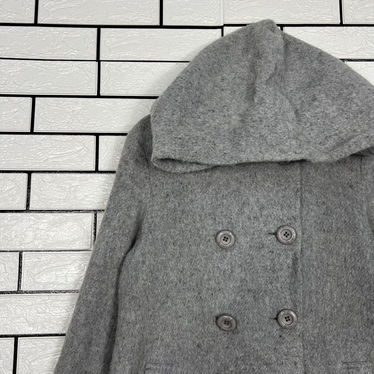 agnes b. agnes b. Double Breasted Overcoat Wool Blend #4135-C188 Size S / US 4 / IT 40 - 3 Thumbnail