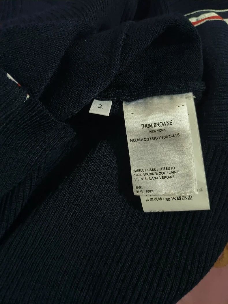 Thom Browne Thom Browne Classic wool knit cardigan Size US L / EU 52-54 / 3 - 6 Thumbnail