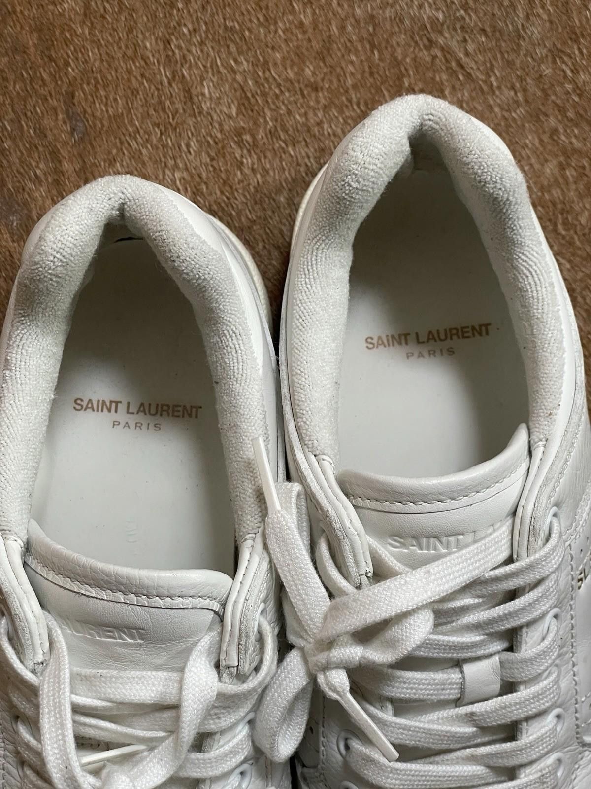 Saint Laurent Paris Saint Laurent SL61 Sneakers White Leather, Size 6.5 UK Size US 7.5 / EU 40-41 - 4 Thumbnail