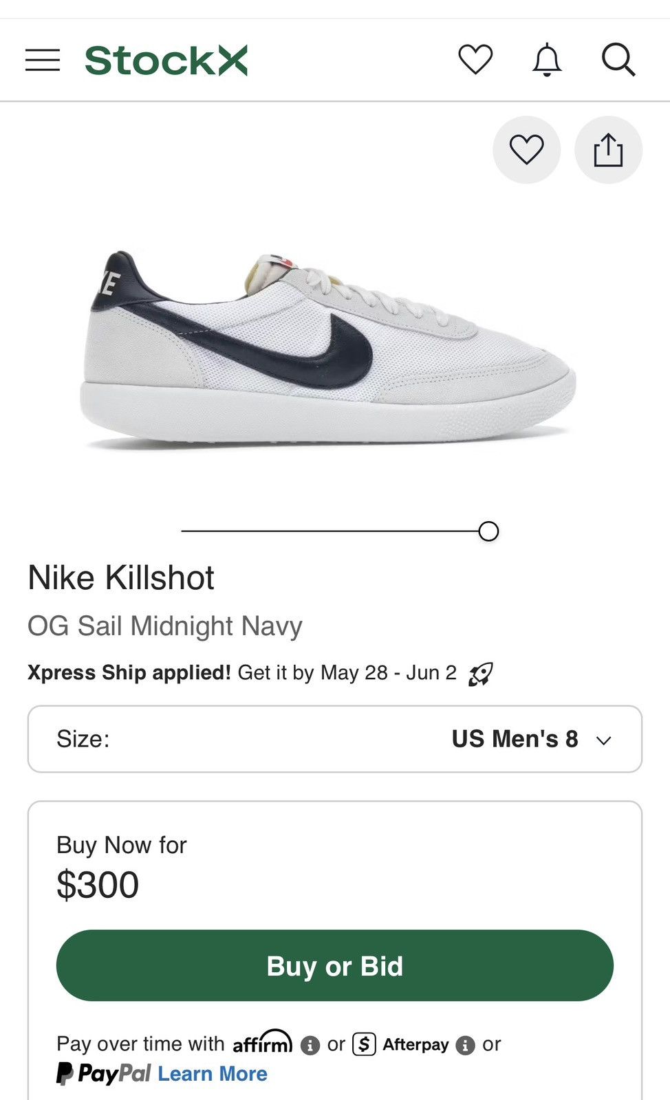 Nike Nike Killshot OG SP 'Midnight Navy’ Size US 8 / EU 41 - 9 Thumbnail