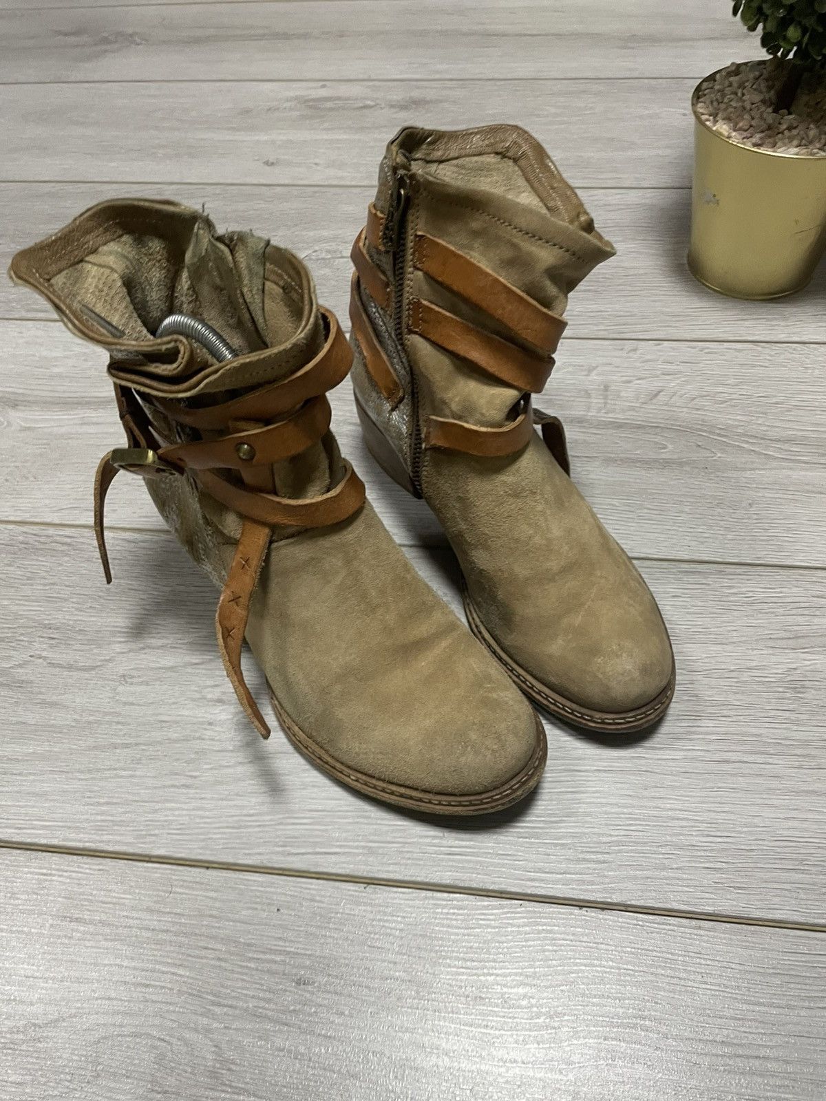 A.S.98 AS98 Airstep leather suedeengineered boots zip belts python Size US 10 / IT 40 - 2 Thumbnail