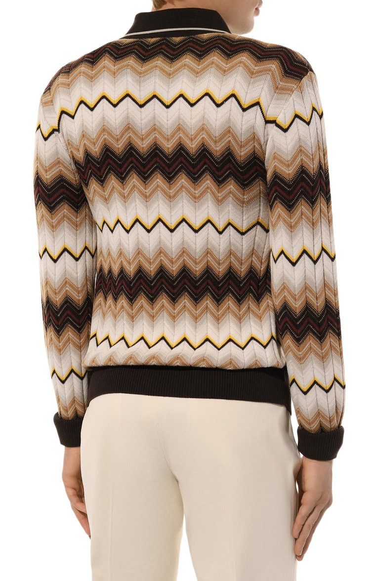 Missoni o1mle0925 Quarter Zip Long Sleeve Polo Knitwear Sweater Size US M / EU 48-50 / 2 - 3 Thumbnail