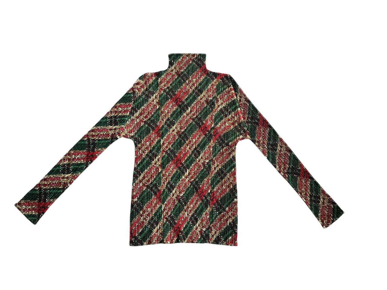 Pleats Please Issey Miyake PLEATS PLEASE by ISSEY MIYAKE Pleated Top Shirt Designer Size M / US 6-8 / IT 42-44 - 1 Thumbnail