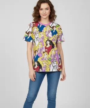 Disney Rare Disney Rapunzel Flynn Rider AOP Tee Size US S / EU 44-46 / 1 - 8 Thumbnail