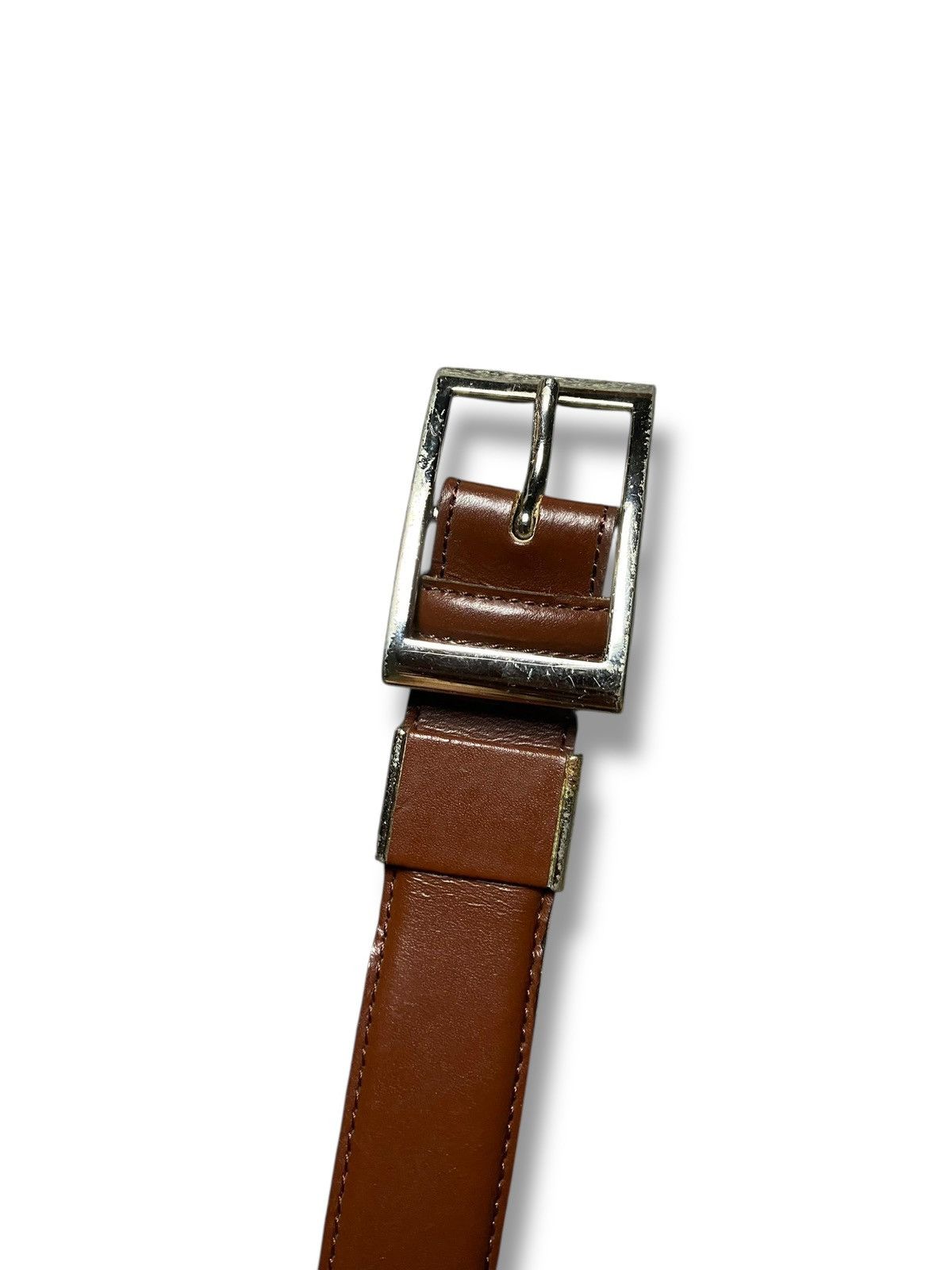 Japanese Brand The Suit Company Brand Genuine Leather Belt (142) Size 38 - 2 Thumbnail