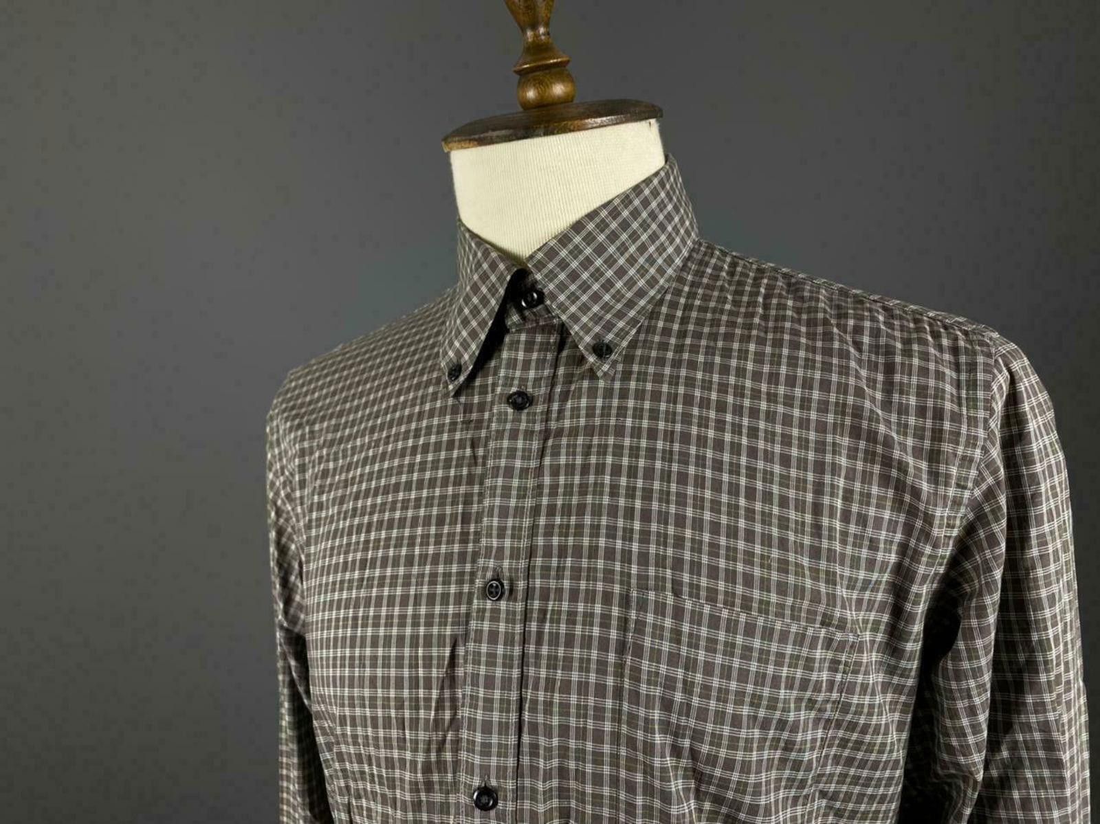 Hugo Boss Men Hugo Boss Orange Label Check Dress Shirt Size L Size US L / EU 52-54 / 3 - 2 Thumbnail