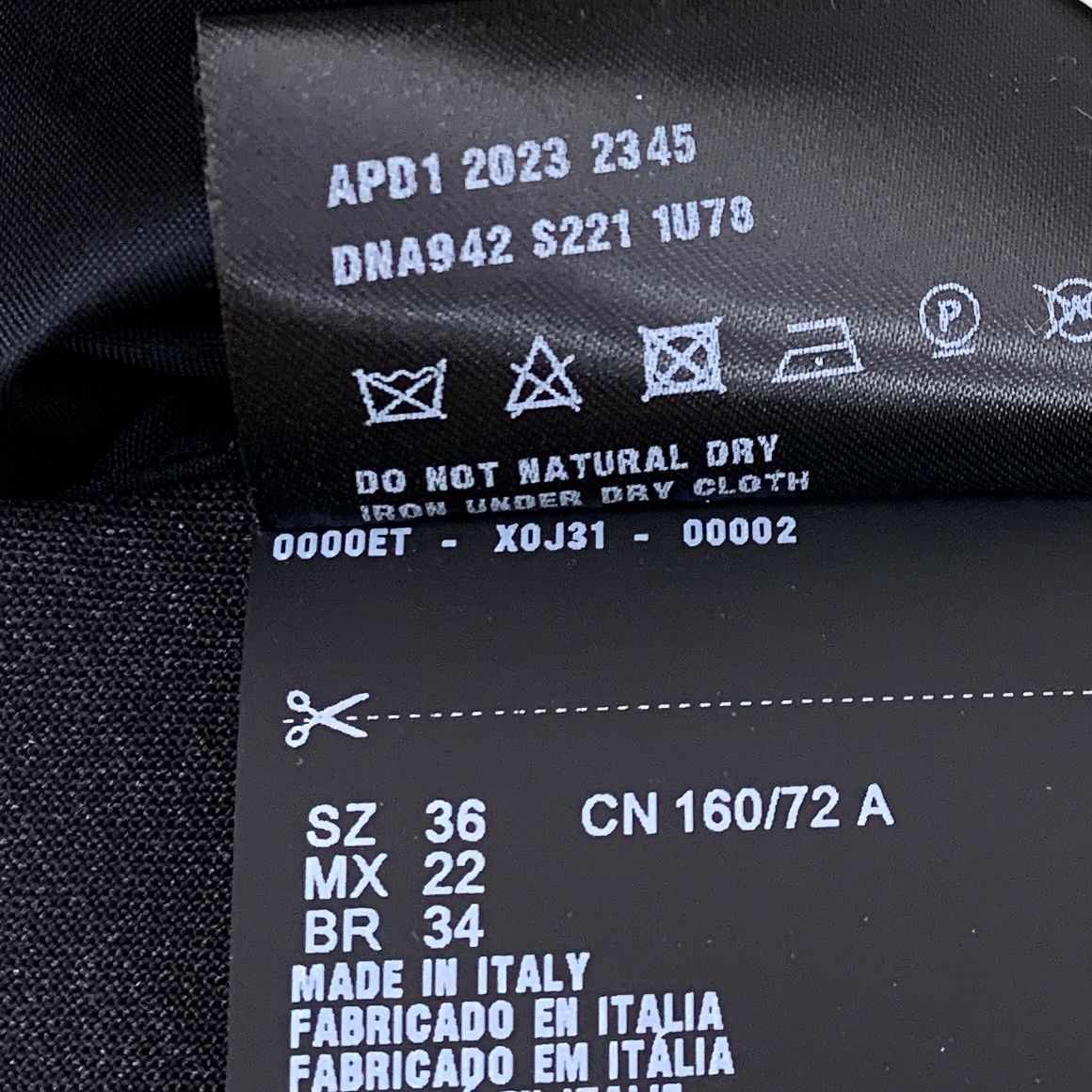 Prada Prada Dress Wool Sleeveless Black Slip (Size XS) Size XS / US 0-2 / IT 36-38 - 4 Thumbnail
