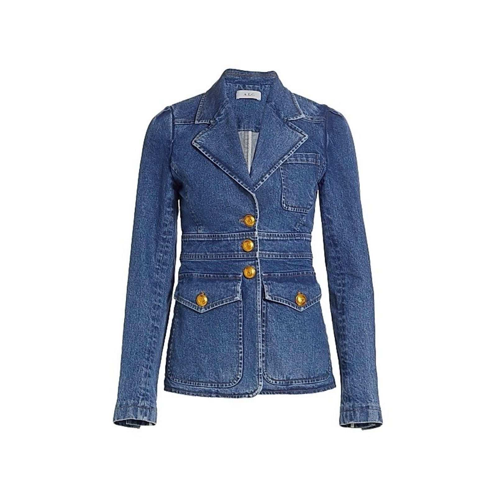 A.L.C. NWT A.L.C. - Amelia Jacket Medium Wash Blue Gold Buttons 2 Size XS / US 0-2 / IT 36-38 - 1 Thumbnail