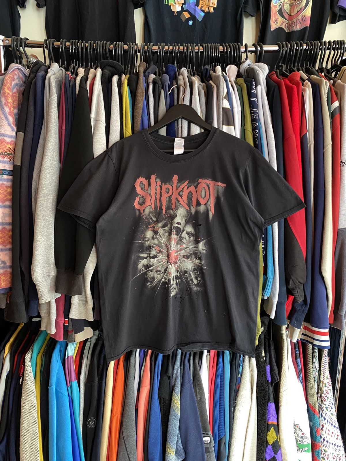 Slipknot VINTAGE SLIPKNOT FADED DISTRESSED T-SHIRT 2000s Size US L / EU 52-54 / 3 - 1 Thumbnail