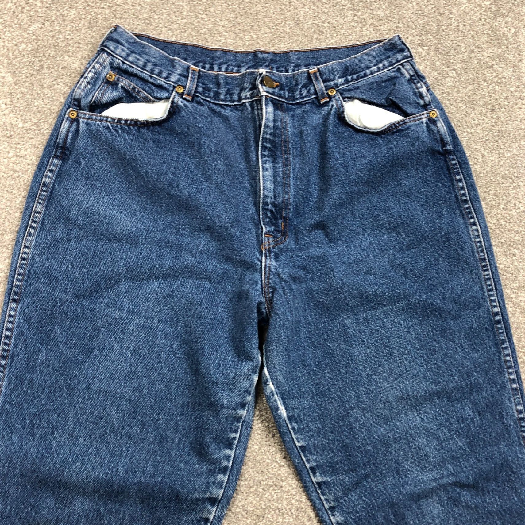 Vintage VINTAGE CHIC JEANS Women 20 High Rise Tapered Dark Wash USA Made 90s Y2K Mom Size 42" / US 20 - 3 Thumbnail