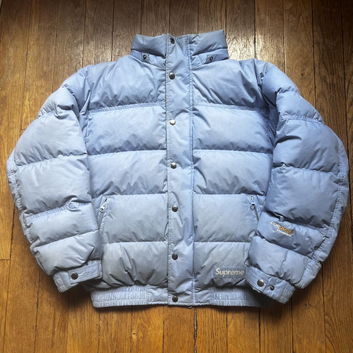 Supreme Supreme Facemask Fill-700 Down Puffer Jacket Light Blue M Size US M / EU 48-50 / 2 - 14 Thumbnail
