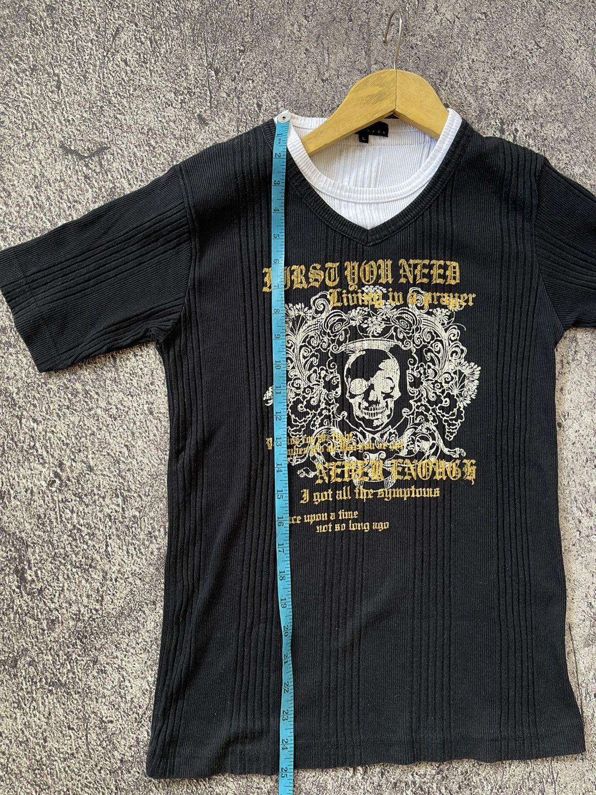 Japanese Brand Y2k Spinash ifsixwasnine skull tee Size US S / EU 44-46 / 1 - 9 Thumbnail