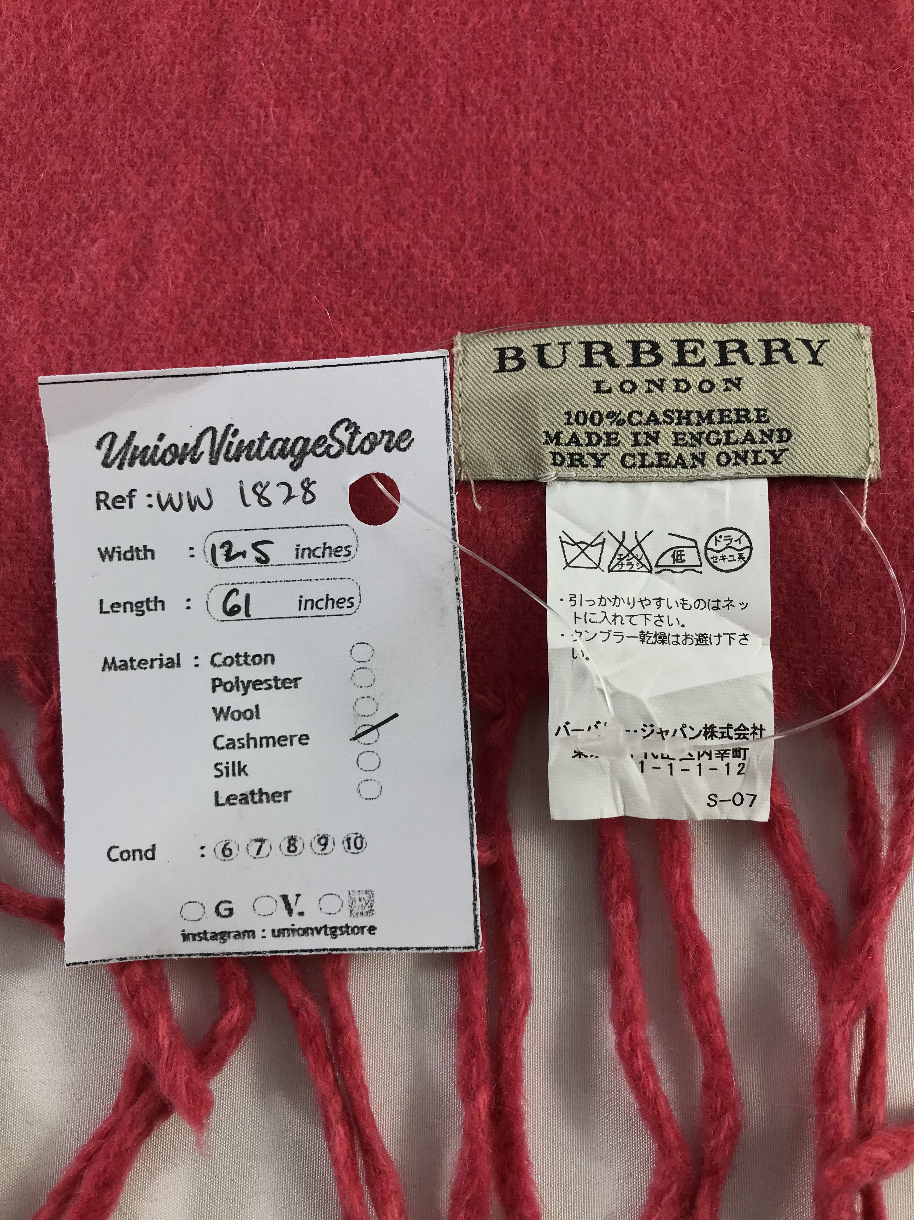 Burberry × Vintage Burberry Scarf / Muffler / Neckwear - WW1828 Size ONE SIZE - 5 Thumbnail