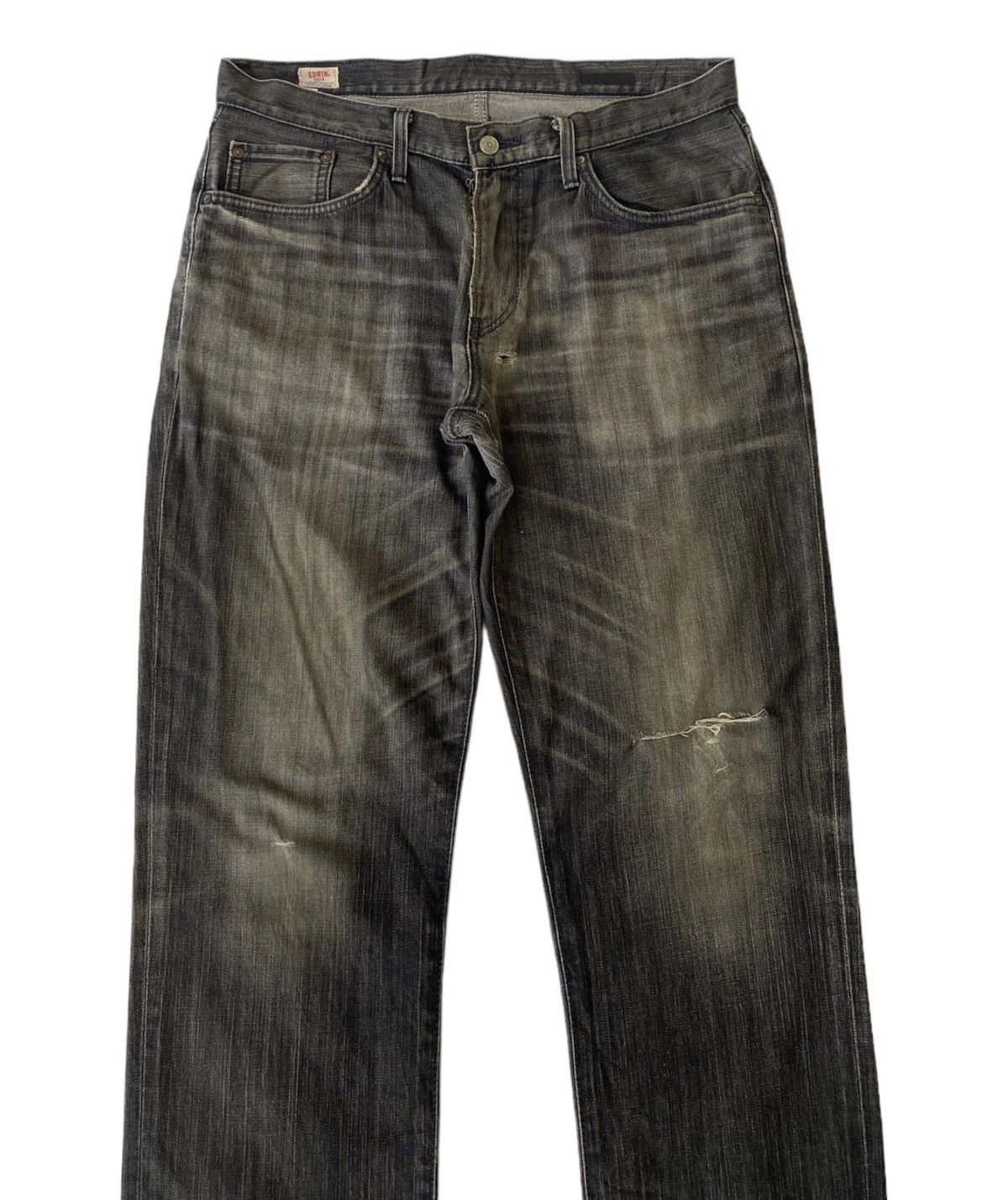 Edwin BAGGY DISTRESSED DENIM EDWIN JAPAN UNDERCOVER STYLE DESIGN Size US 34 / EU 50 - 3 Thumbnail