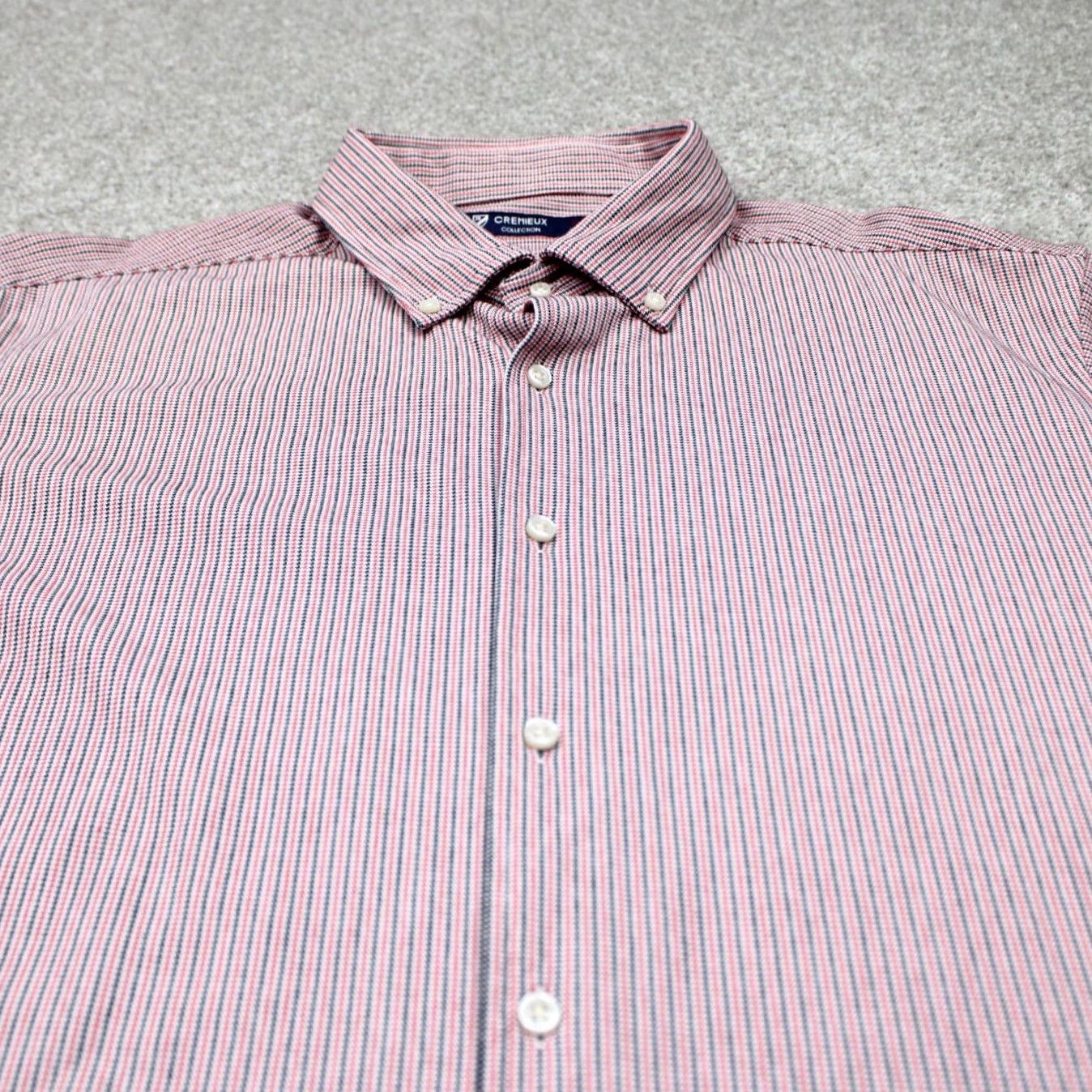 Cremieux Cremieux Shirt Men XL Red Checkered Cotton/Polyester Long Sleeve Button-Down Regular Fit Size US XL / EU 56 / 4 - 4 Thumbnail