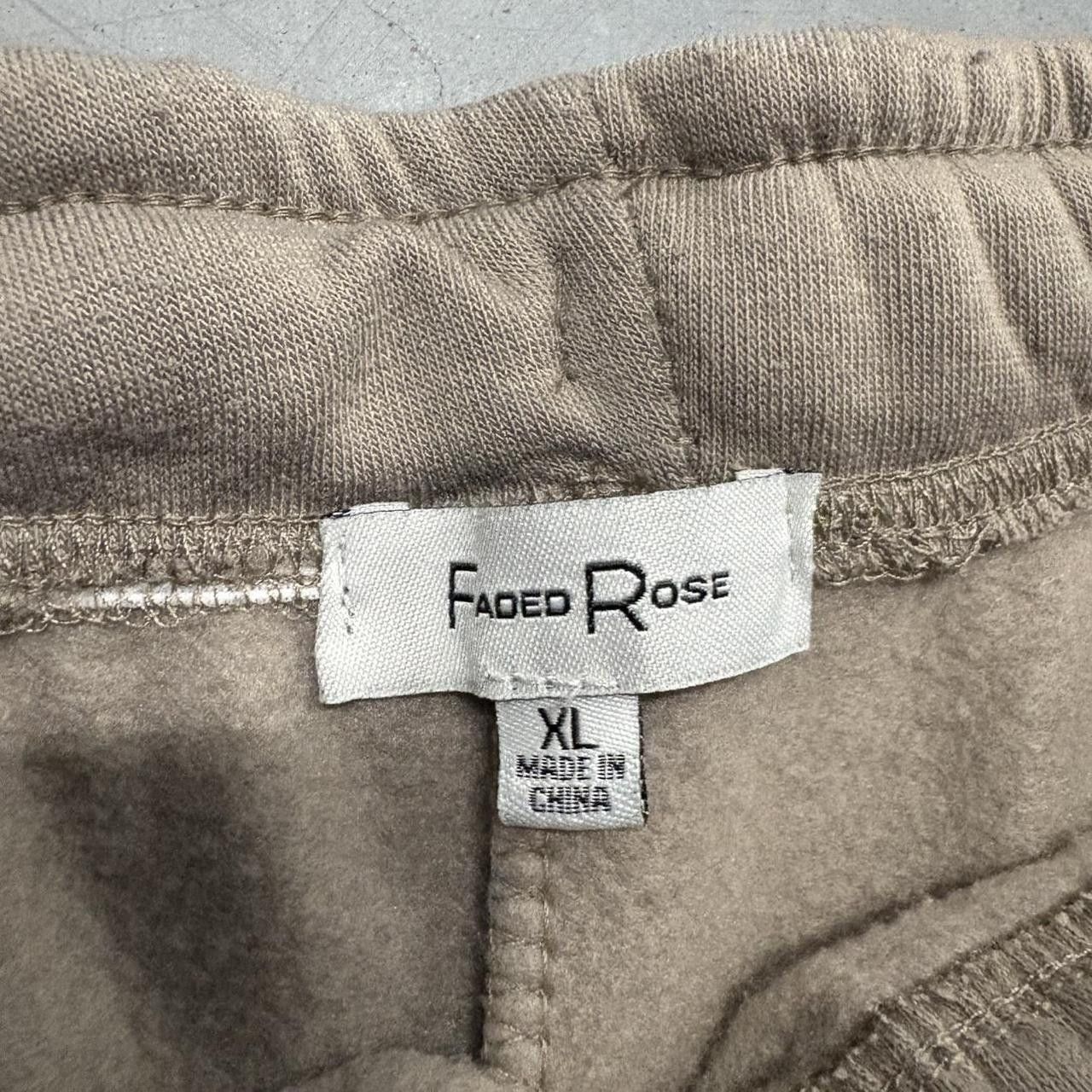 Vintage Crazy Vintage Y2K/2000s Baggy Wideleg Tan Brown Faded Rose Sweatpants! Size US 36 / EU 52 - 7 Thumbnail